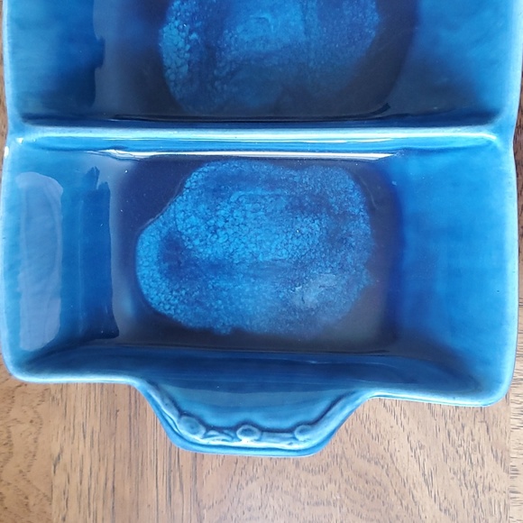 Wade of California Pottery Divided Dish 💙 - Picture 2 of 7